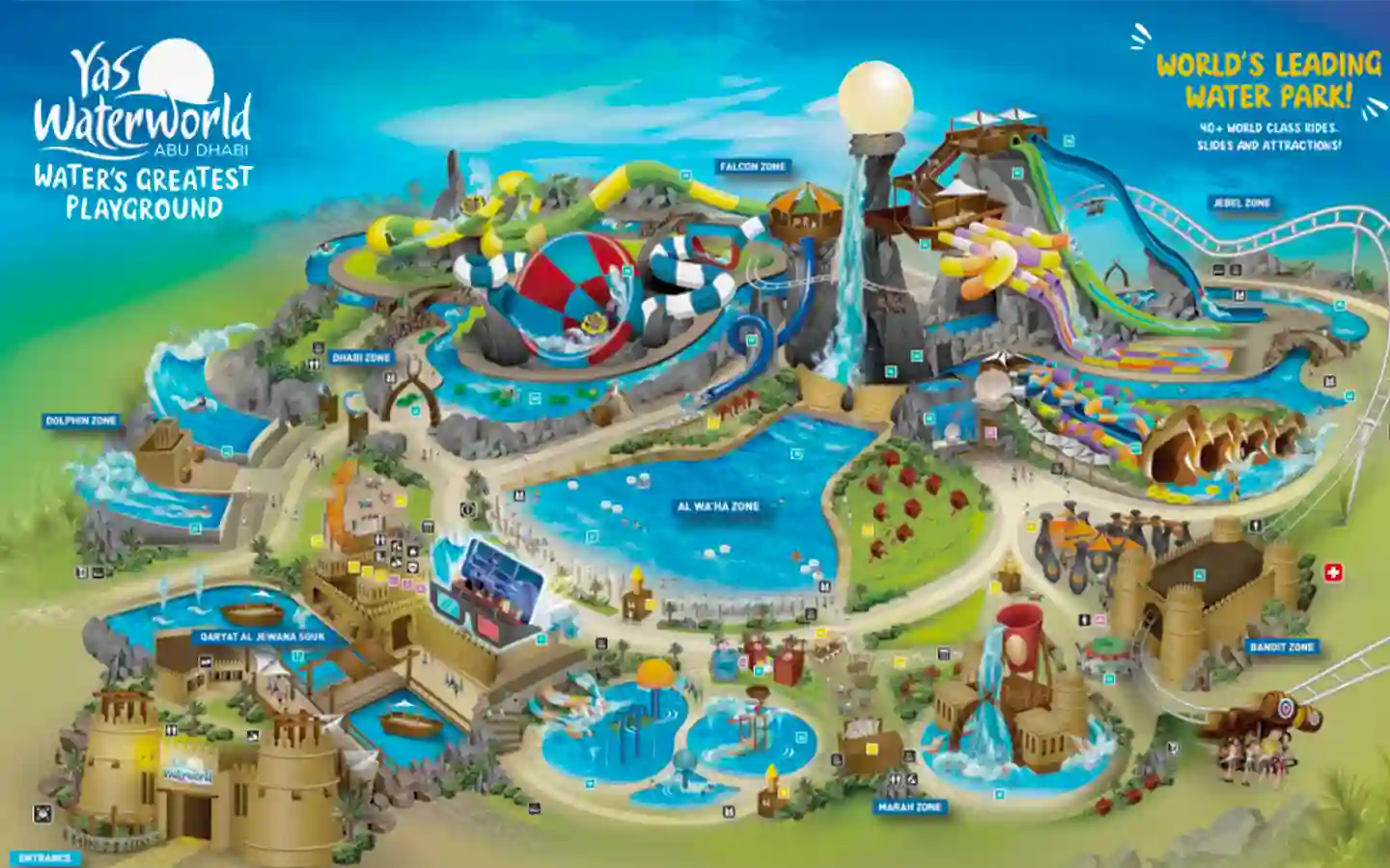 Билеты в Yas Waterworld Abu Dhabi — аквапарк Яс Айленд